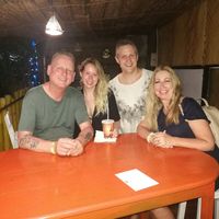Happy customers enjoying their vegan shakes at Sempiternal  in Hikkaduwa