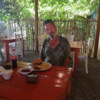 Enjoying our mouthwatering vegan burger combo at Sempiternal  in Hikkaduwa