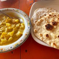 Potato curry roti.. a must get! at Sempiternal  in Hikkaduwa