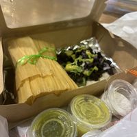 Tamales and Soft Taco🙌🏾  at La Vegana Mexicana in Santa Ana