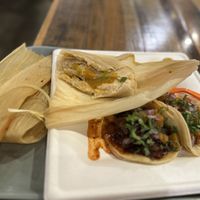 Tamale  at La Vegana Mexicana in Santa Ana