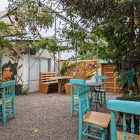 Outdoor sitting area at Desde la RAIZ in La Serena