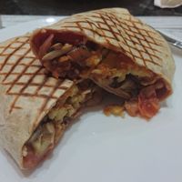 Vegan Breakfast Burrito at Dynamite Raw Cafe in Bury