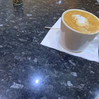 Caramel latte at Dynamite Raw Cafe in Bury