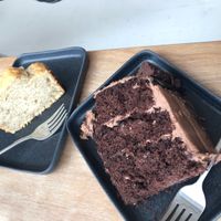 Really good cake!! at Passiflora in Seaton