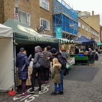 Not much here at Farmer's Market - South Kensington in South West London