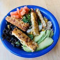 Yumm bowl with Tempe at Cafe Yumm in Eagle