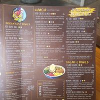 Menu. People need to see the menu.  at The Shack in Penrith