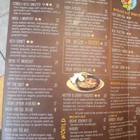 Menu at The Shack in Penrith