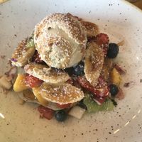 Protein blueberry pancakes  at The Shack in Penrith