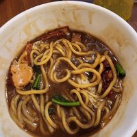 Lo mie hokkian at Bakmie Garing Vegetarian in Jakarta