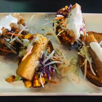 Loaded potato skins  at Yamanto Tavern in Yamanto