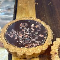 Chocolate tort for dessert.  Not too sweet, delicious! at Roots LaMarca in Madrid