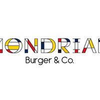 Mondrian Logo at Mondrian Burger & Co in Koblenz