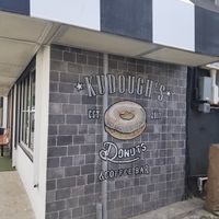 Outside of restaurant at Kudough's Donuts in San Juan