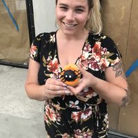 Spooky vegan donuts  at Kudough's Donuts in San Juan