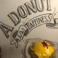 Vegan maracuya doughnut! at Kudough's Donuts in San Juan