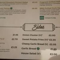 Lunch labelled vegan options at The Mitre in Oxford