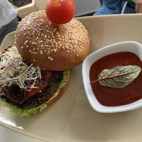 Tasty burgers  at Vegessence in Belgrade