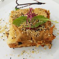 Lasagna at Vegessence in Belgrade
