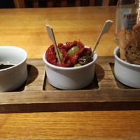 bread, oil, olives, sundried tomatos at The Midway in Stockport