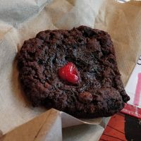 Chocolate cookie at Eva B Bistro & Bar in Montreal