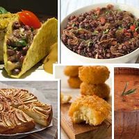 Our delicious food! at Vegan Dining Room at Institute Macrobiotic of Spain in Valencia