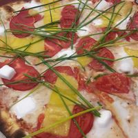 Pizza vegane du jour - 27 dec - 3 fauxmages at Le 16e in Besancon