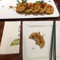 Fried lotus root at Su Ming Xiang in Qingdao