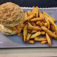 Vegan Salsa Burger at Smokey Mountain Bar & Grill in Bansko