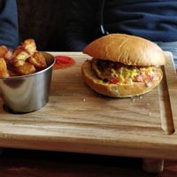 Vegan burger at Smokey Mountain Bar & Grill in Bansko