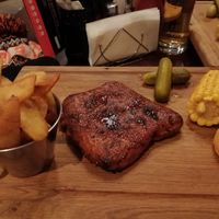 The smoked seitan ribs. 30 lev per serving. at Smokey Mountain Bar & Grill in Bansko