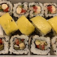 Vegan sushi at Madame Butterfly in Rosario