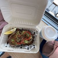 The cali avo - avo toast   at Cali Press in Coogee