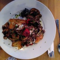 The breakfast focaccia (honestly wow!!!) at The Glad Cafe in Glasgow