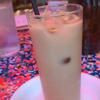 Iced latte at The Glad Cafe in Glasgow