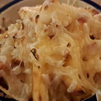 Chips and cheese at The Glad Cafe in Glasgow