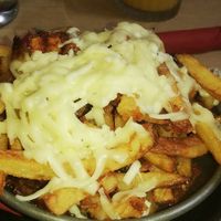 Cheesy chips at The Glad Cafe in Glasgow