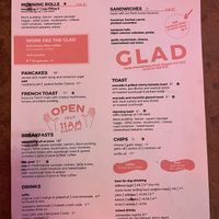   at The Glad Cafe in Glasgow