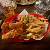 Buckethead - fries, mac n cheese, chicken bites etc  at The Glad Cafe in Glasgow