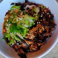 Fungal curd at The Glad Cafe in Glasgow