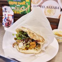 Kebab vegan (full pita) at Falafel Sababa in Osaka