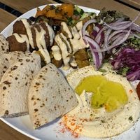  Mix vegan plate at Falafel Sababa in Osaka