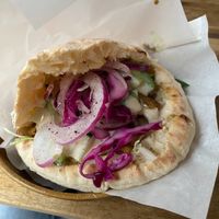 Vegan pita  at Falafel Sababa in Osaka