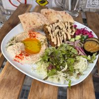 Vegan Kebab Plate at Falafel Sababa in Osaka