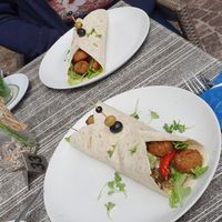Vegan falafel wrap at Ver'koch in Roermond