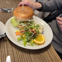 Tofu shawarma burger at Pear Kitchen in Cowbridge