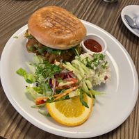 Breakfast bun at Pear Kitchen in Cowbridge