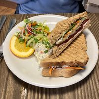 Beetroot toasted sandwich at Pear Kitchen in Cowbridge