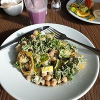 Caesar salad vegan style. So delicious and value for money. at Pear Kitchen in Cowbridge